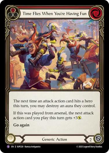 Time Flies When You're Having Fun [SUP220] (Super Slam)  Rainbow Foil | The CG Realm
