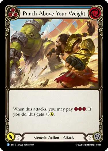 Punch Above Your Weight (Blue) [SUP226] (Super Slam)  Rainbow Foil | The CG Realm