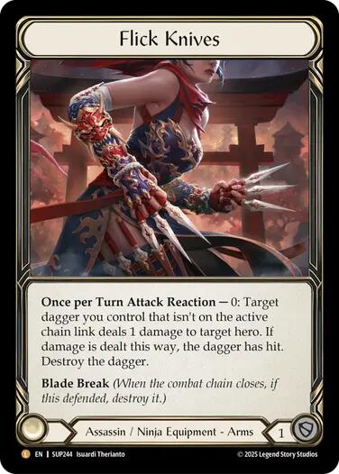 Flick Knives [SUP244] (Super Slam)  Rainbow Foil | The CG Realm