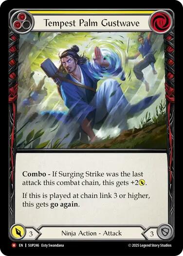 Tempest Palm Gustwave [SUP246] (Super Slam)  Rainbow Foil | The CG Realm