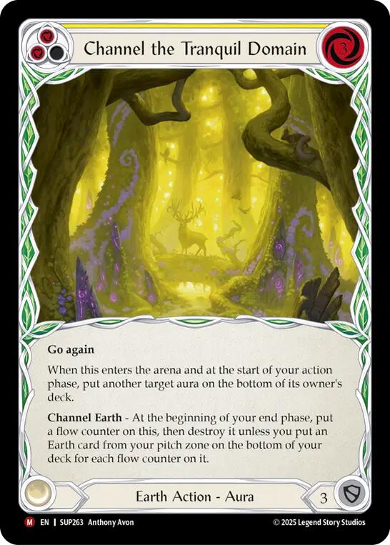 Channel the Tranquil Domain (Extended Art Cold Foil) [SUP263] (Super Slam)  Cold Foil | The CG Realm