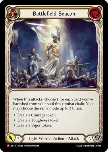Battlefield Beacon [SUP266] (Super Slam)  Rainbow Foil | The CG Realm