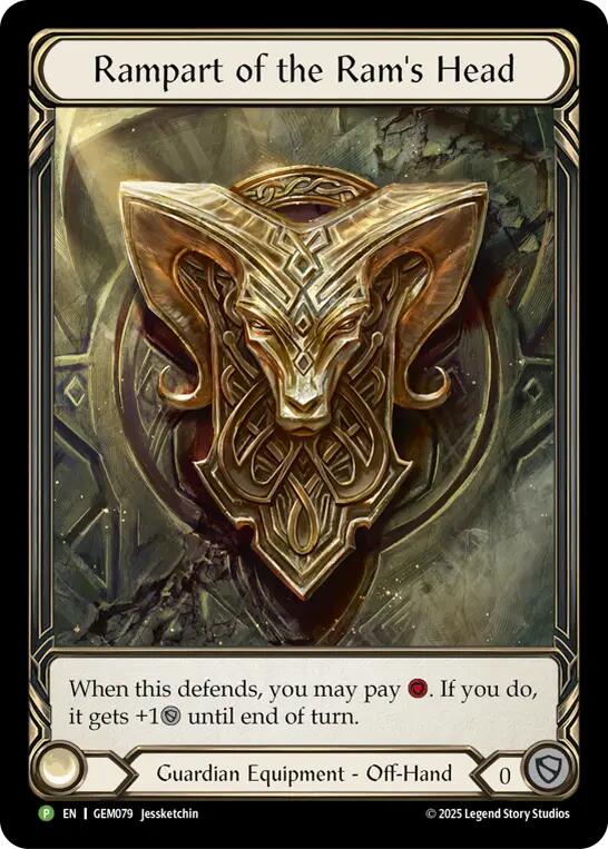 Rampart of the Ram's Head [GEM079] (GEM Pack 3)  Rainbow Foil | The CG Realm