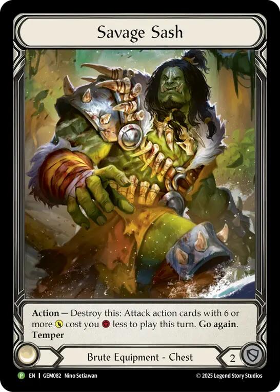 Savage Sash [GEM082] (GEM Pack 3)  Rainbow Foil | The CG Realm