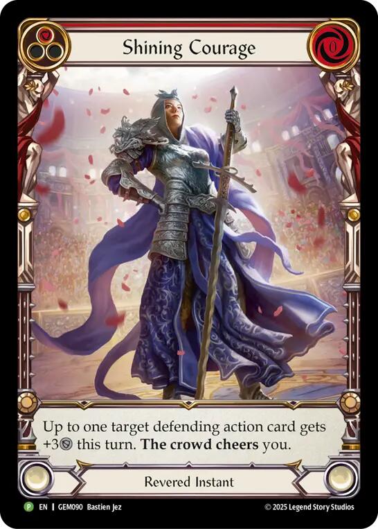 Shining Courage [GEM090] (GEM Pack 3)  Rainbow Foil | The CG Realm
