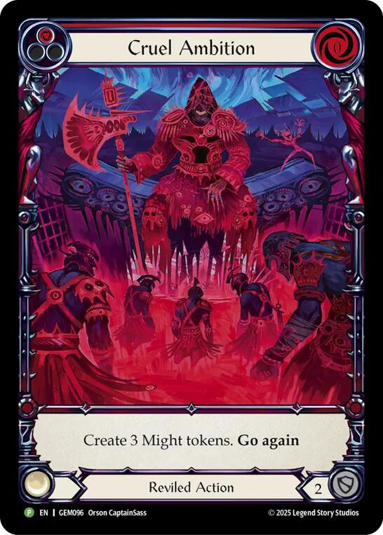 Cruel Ambition [GEM096] (GEM Pack 3)  Rainbow Foil | The CG Realm