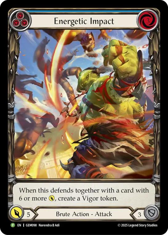 Energetic Impact [GEM098] (GEM Pack 3)  Rainbow Foil | The CG Realm
