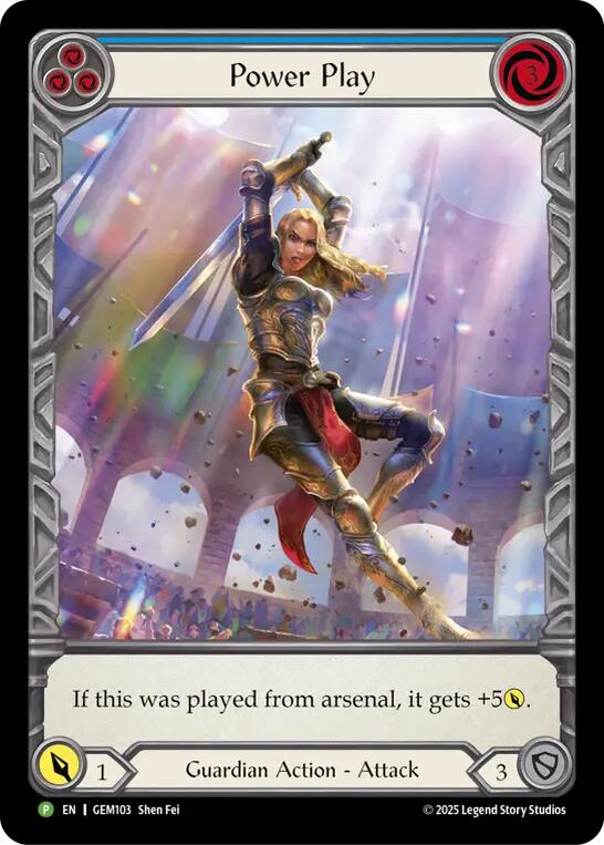 Power Play [GEM103] (GEM Pack 3)  Rainbow Foil | The CG Realm