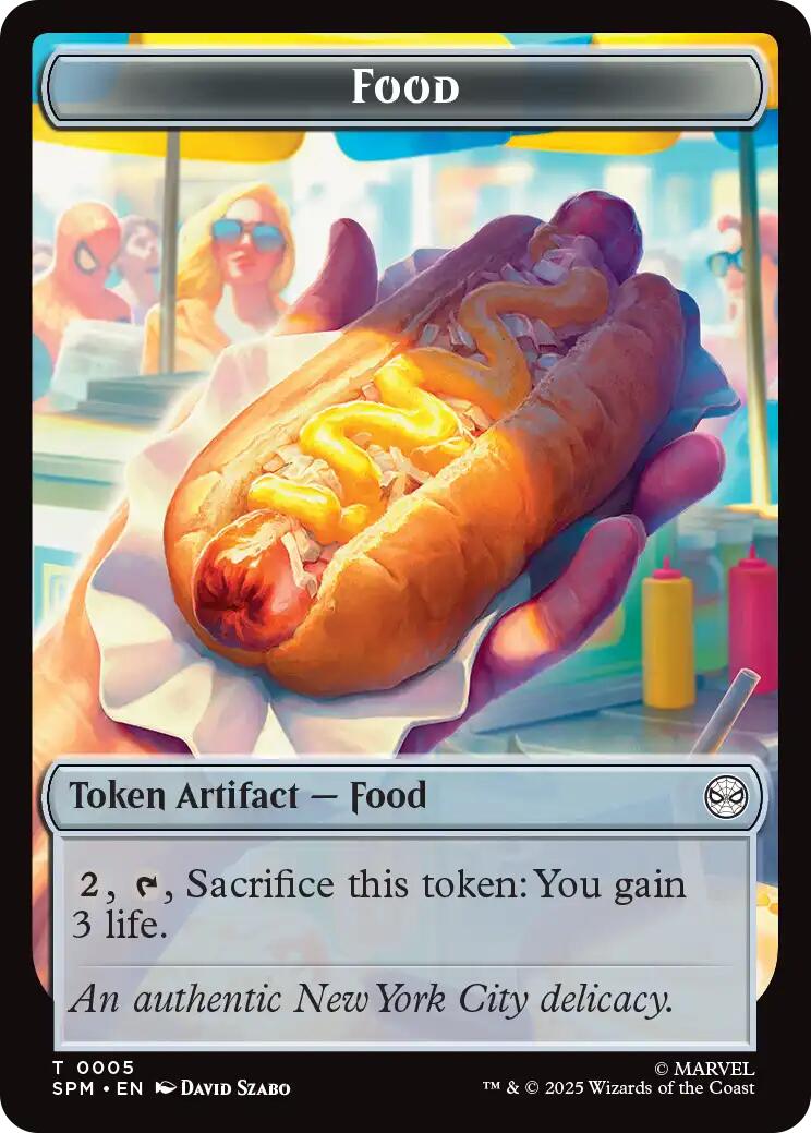 Food // Robot Double-Sided Token [Marvel's Spider-Man Tokens] | The CG Realm