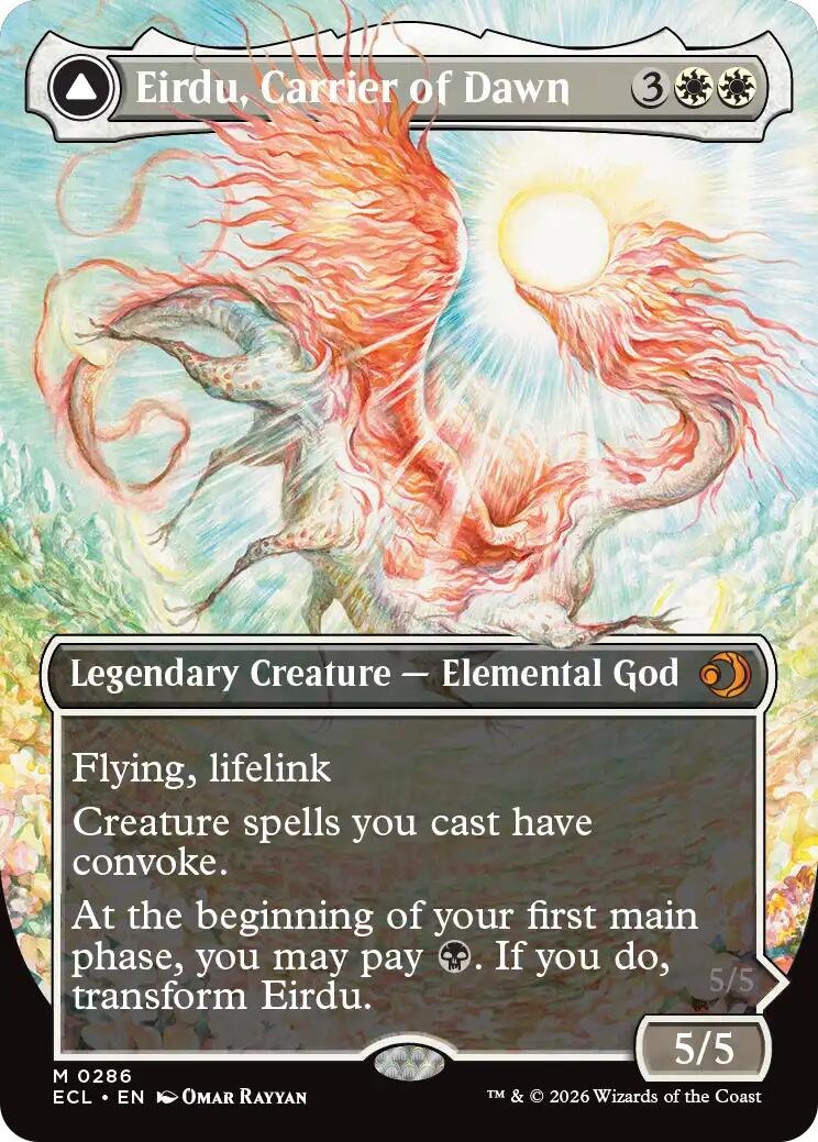 Eirdu, Carrier of Dawn (Borderless) [Lorwyn Eclipsed] | The CG Realm
