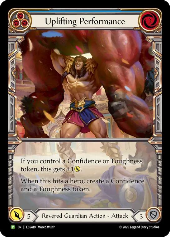 Uplifting Performance [LGS419] (Promo)  Cold Foil | The CG Realm
