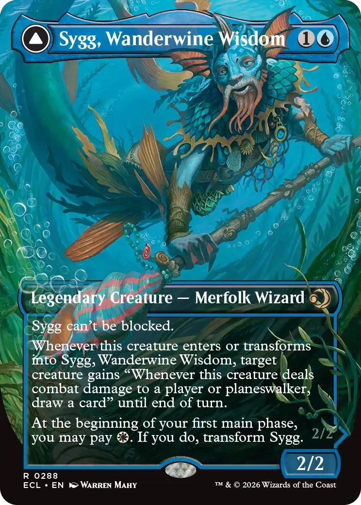 Sygg, Wanderwine Wisdom (Borderless) (ECL-288) - Lorwyn Eclipsed