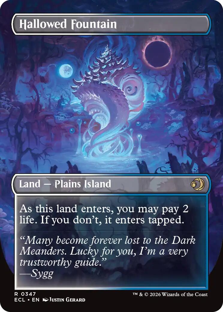 Hallowed Fountain (Borderless) [Lorwyn Eclipsed] | The CG Realm