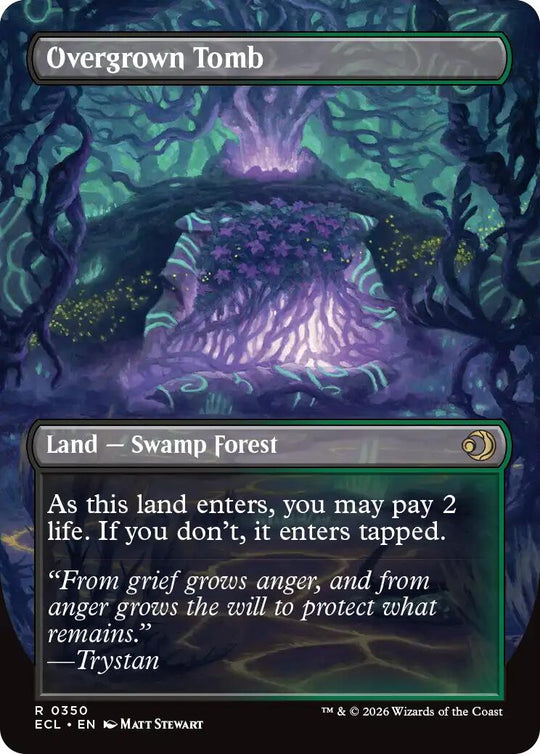 Overgrown Tomb (Borderless) (ECL-350) - Lorwyn Eclipsed