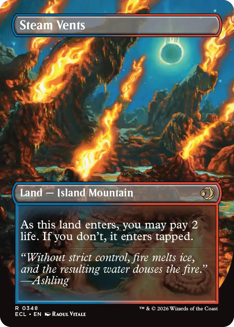 Steam Vents (Borderless) [Lorwyn Eclipsed] | The CG Realm