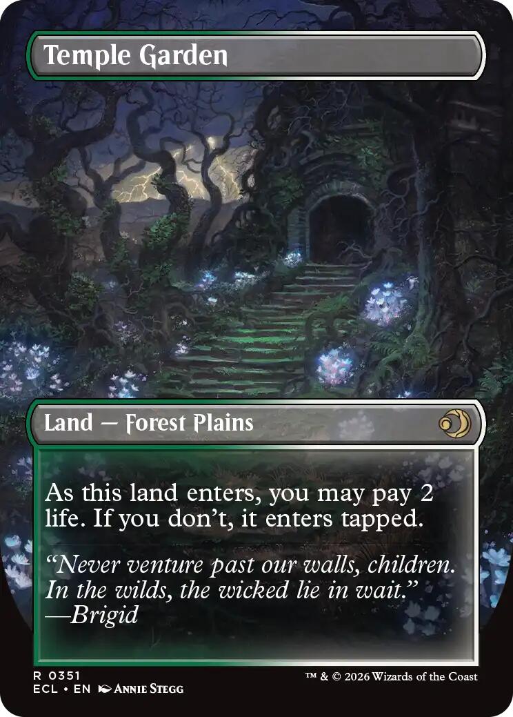 Temple Garden (Borderless) [Lorwyn Eclipsed] | The CG Realm