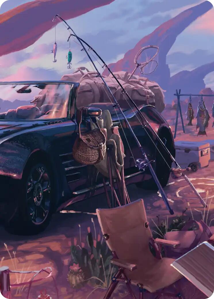 Fishing Gear Scene Art Card [FINAL FANTASY Art Series] | The CG Realm