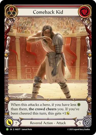 Comeback Kid (Red) [FAB377] (Promo)  Rainbow Foil | The CG Realm