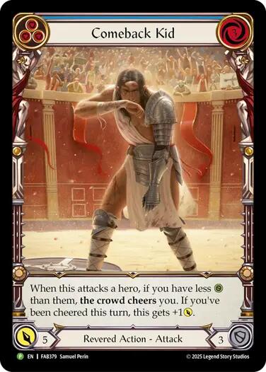 Comeback Kid (Blue) [FAB379] (Promo)  Rainbow Foil | The CG Realm