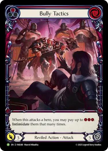 Bully Tactics (Cold Foil) [FAB380] (Promo)  Cold Foil | The CG Realm