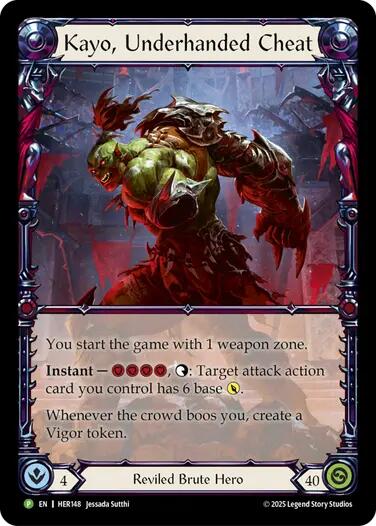 Kayo, Underhanded Cheat [HER148] (Promo)  Rainbow Foil | The CG Realm