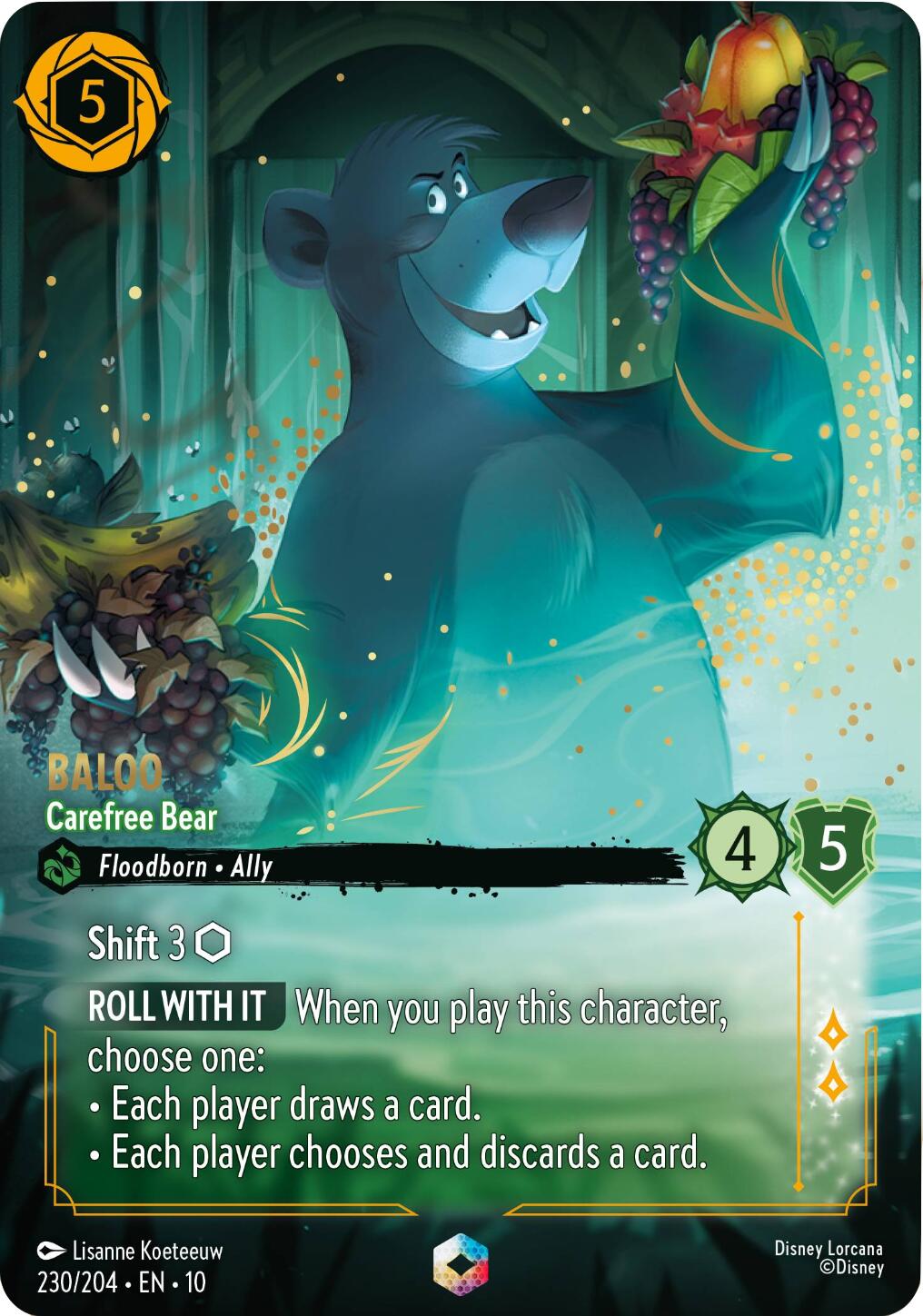 Baloo - Carefree Bear (Enchanted) (230/204) [Whispers in the Well] | The CG Realm