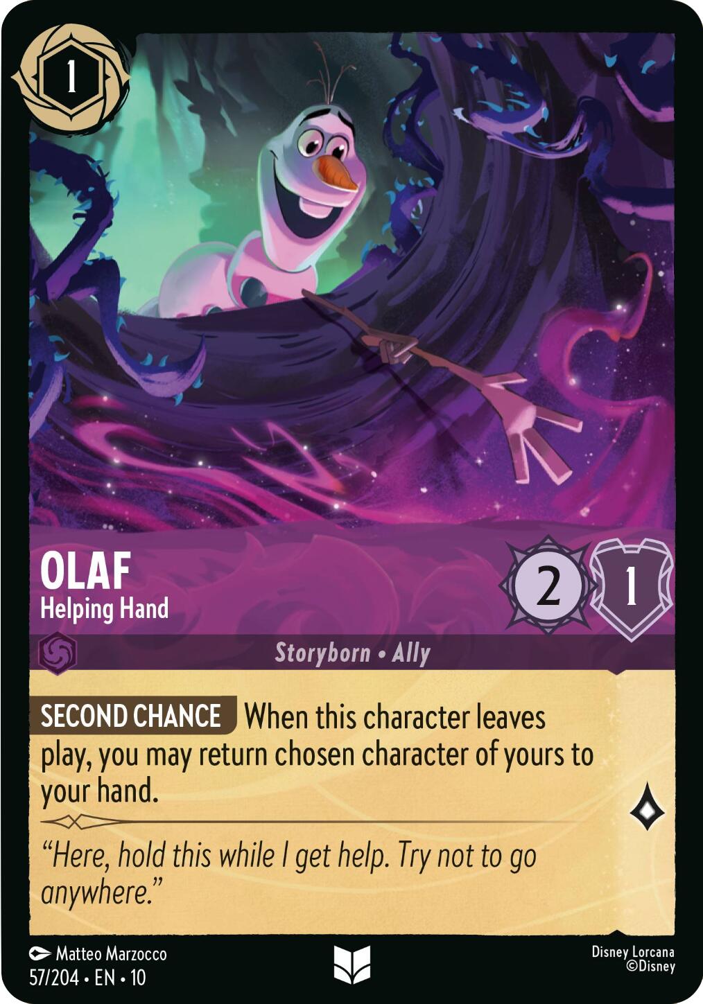 Olaf - Helping Hand (57/204) [Whispers in the Well] | The CG Realm