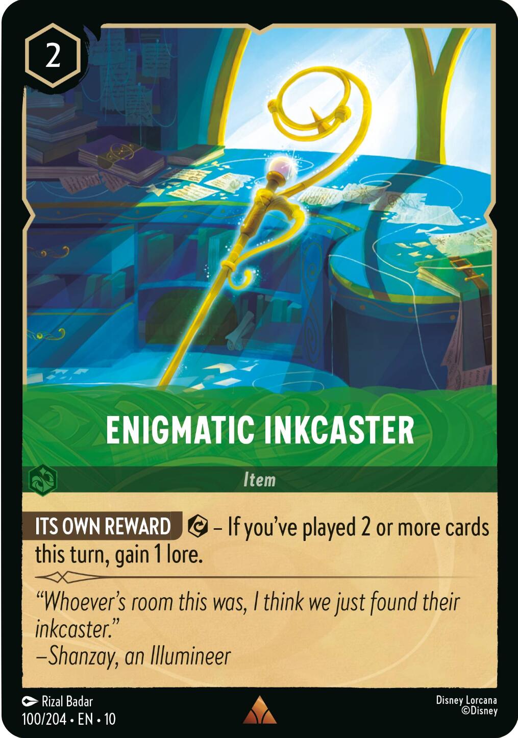 Enigmatic Inkcaster (100/204) [Whispers in the Well] | The CG Realm