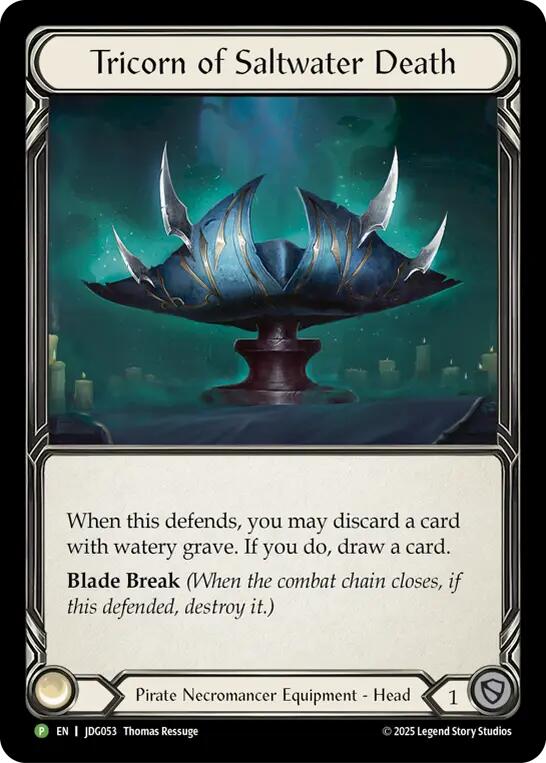 Tricorn of Saltwater Death [JDG053] (Promo)  Cold Foil | The CG Realm