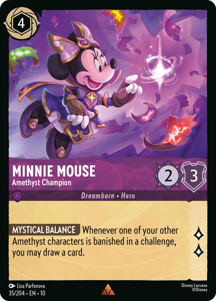 Minnie Mouse - Amethyst Champion (35/204) [Whispers in the Well] | The CG Realm