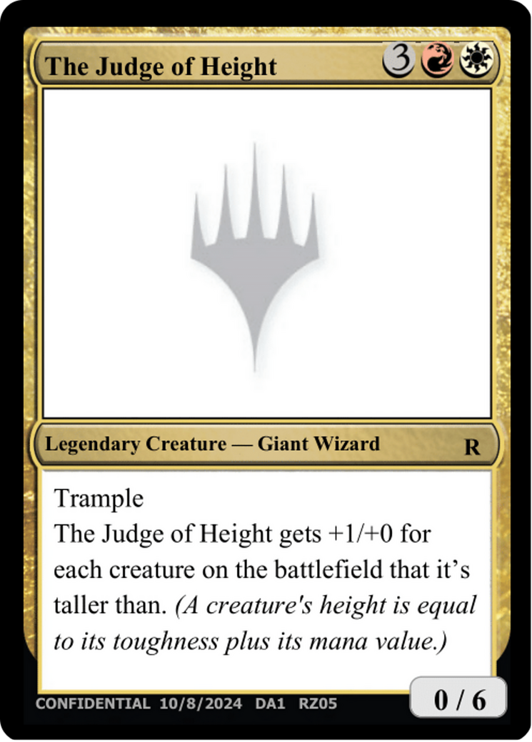 The Judge of Height [Unknown Event] | The CG Realm