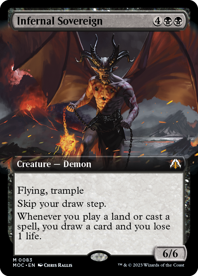 Infernal Sovereign (Extended Art) [March of the Machine Commander] | The CG Realm