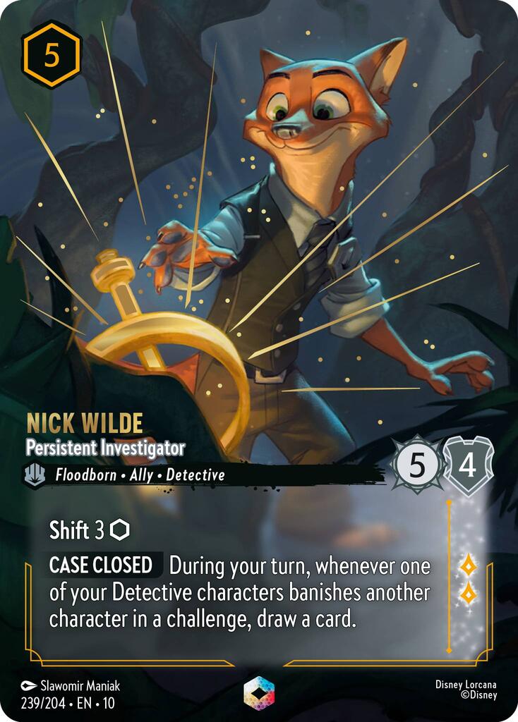Nick Wilde - Persistent Investigator (Enchanted) (239/204) [Whispers in the Well] | The CG Realm