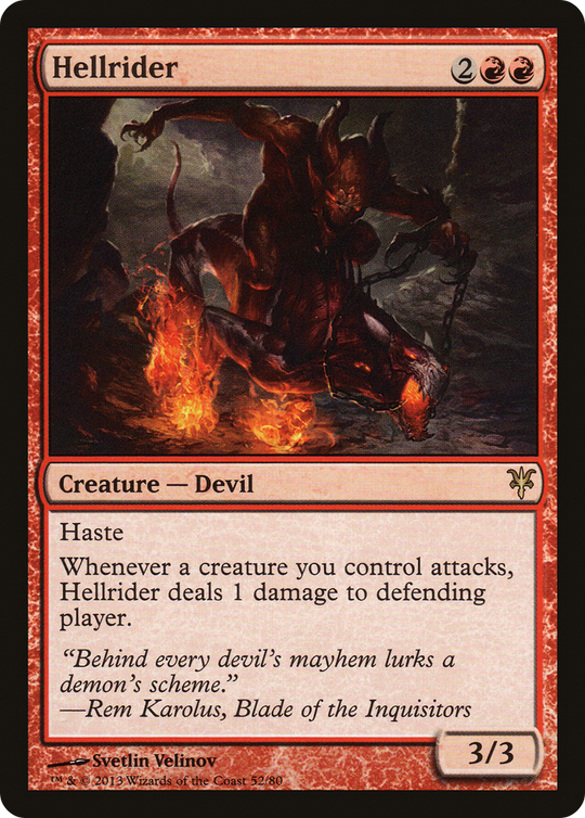 Hellrider (DDK-052) - Duel Decks: Sorin vs. Tibalt