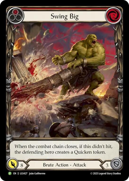 Swing Big (Extended Art) [LGS427] (Promo)  Rainbow Foil | The CG Realm