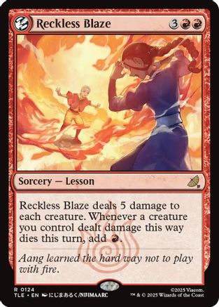 Reckless Blaze (TLE-124) - Avatar: The Last Airbender: Eternal-Legal