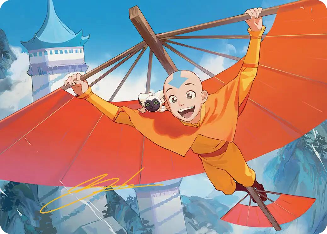 Aang, the Last Airbender Art Card (Gold-Stamped Signature) [Avatar: The Last Airbender Art Series] | The CG Realm