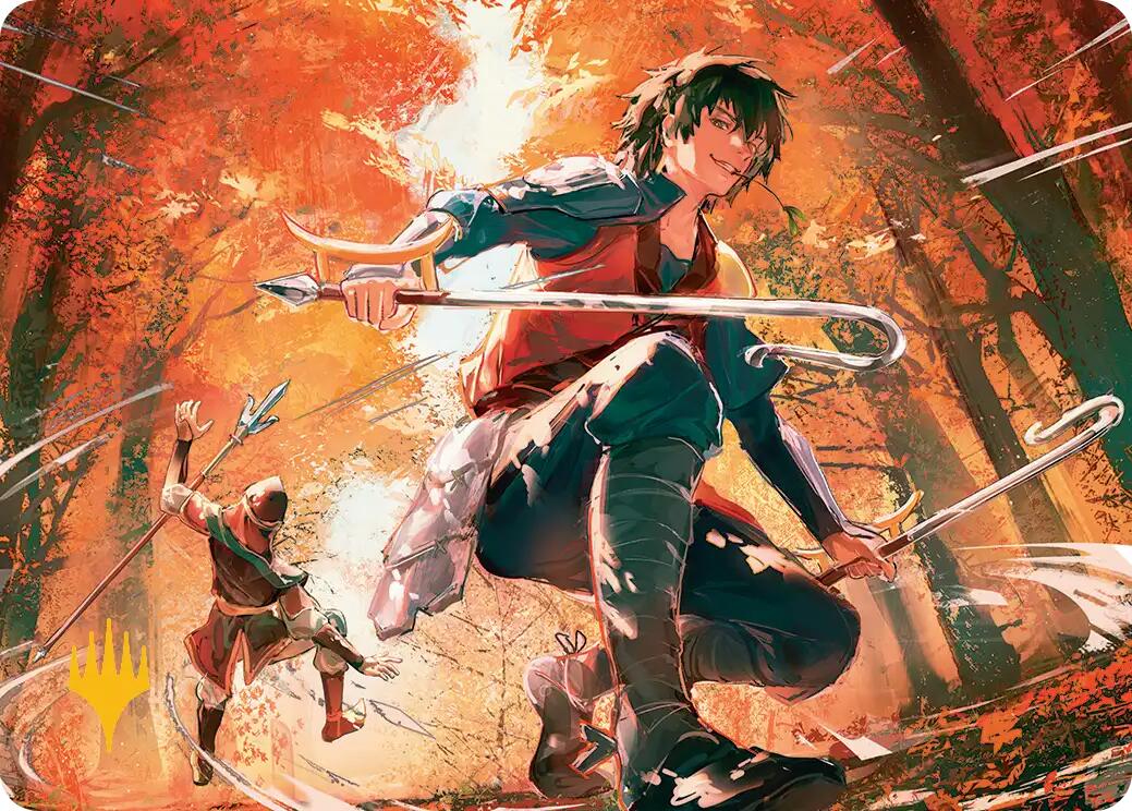 Jet, Rebel Leader Art Card (Gold-Stamped Planeswalker Symbol) [Avatar: The Last Airbender Art Series] | The CG Realm