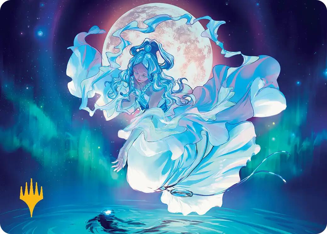 Yue, the Moon Spirit Art Card (Gold-Stamped Planeswalker Symbol) [Avatar: The Last Airbender Art Series] | The CG Realm