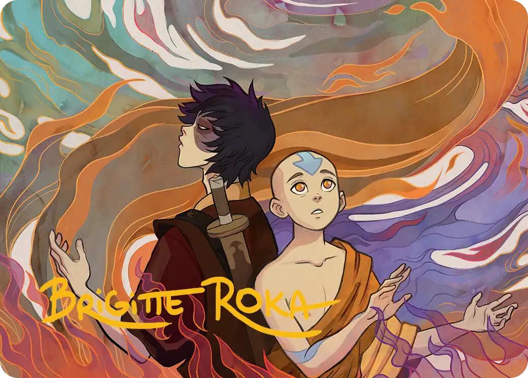 Fated Firepower Art Card (Gold-Stamped Signature) [Avatar: The Last Airbender Art Series] | The CG Realm
