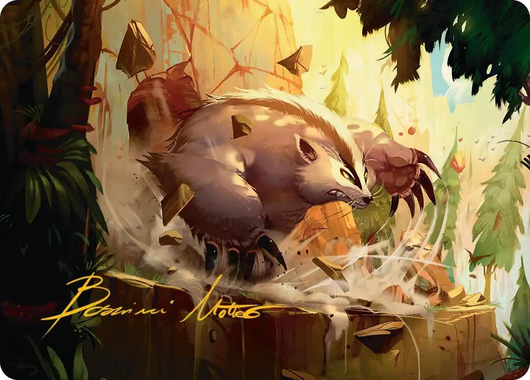 Badgermole Art Card (Gold-Stamped Signature) [Avatar: The Last Airbender Art Series] | The CG Realm