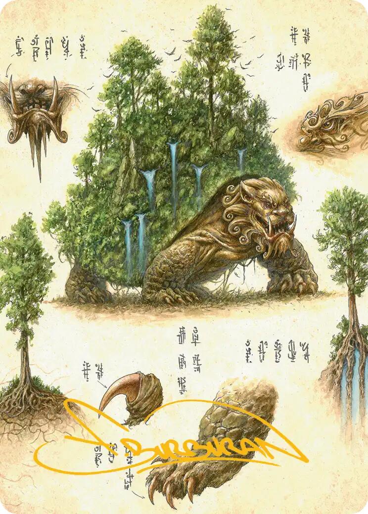 The Lion-Turtle Art Card (Gold-Stamped Signature) [Avatar: The Last Airbender Art Series] | The CG Realm