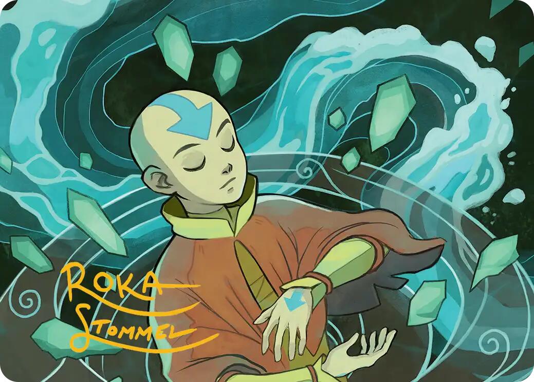 Aang, at the Crossroads Art Card (Gold-Stamped Signature) [Avatar: The Last Airbender Art Series] | The CG Realm