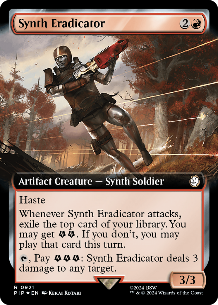 Synth Eradicator (Extended Art) (Surge Foil) [Fallout] | The CG Realm