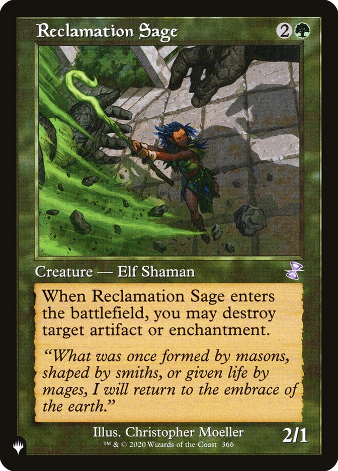 Reclamation Sage [The List] | The CG Realm
