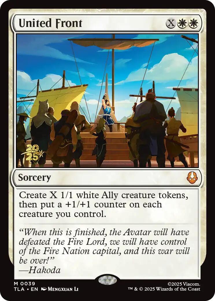 United Front [Avatar: The Last Airbender Prerelease Cards] | The CG Realm