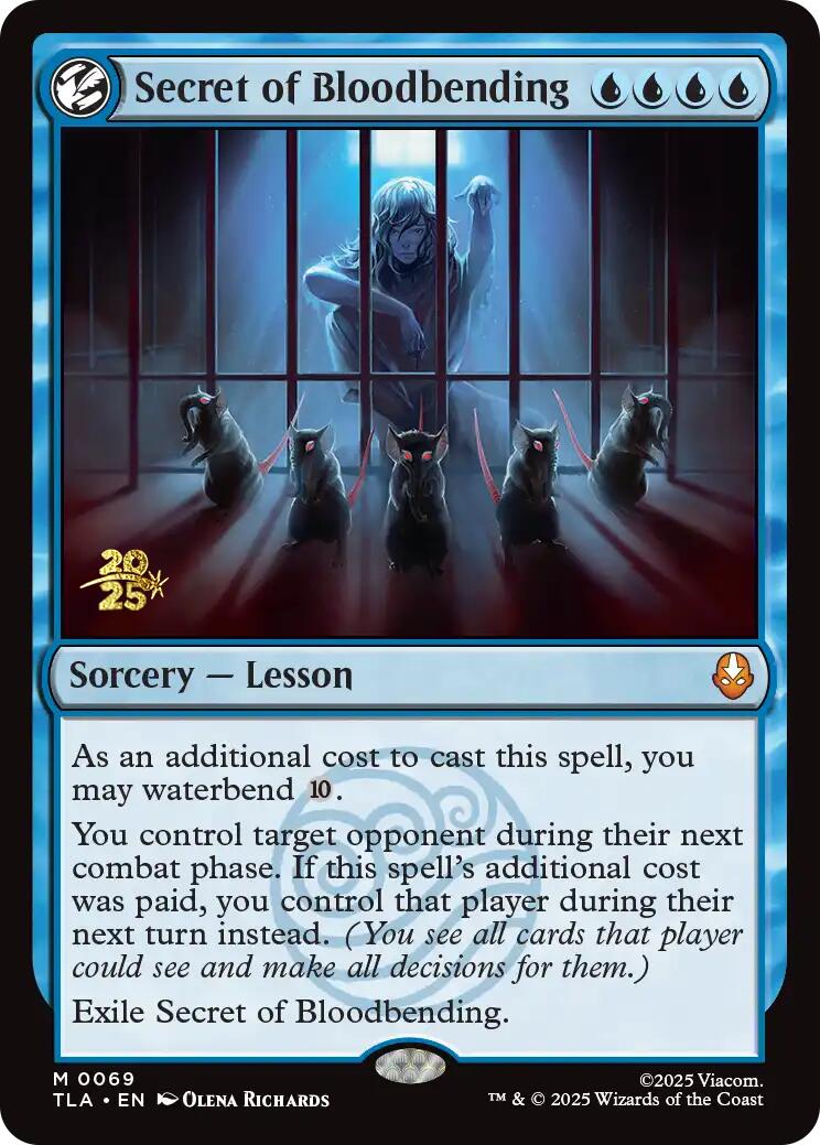Secret of Bloodbending [Avatar: The Last Airbender Prerelease Cards] | The CG Realm