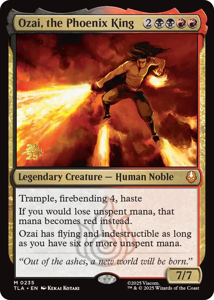 Ozai, the Phoenix King [Avatar: The Last Airbender Prerelease Cards] | The CG Realm