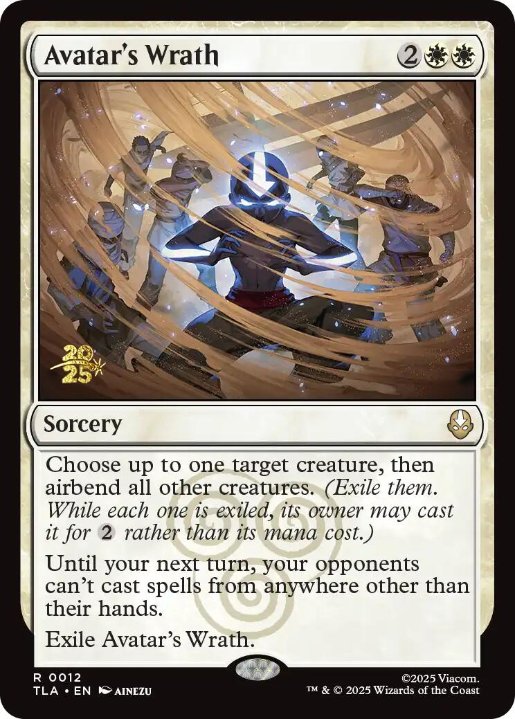 Avatar's Wrath [Avatar: The Last Airbender Prerelease Cards] | The CG Realm