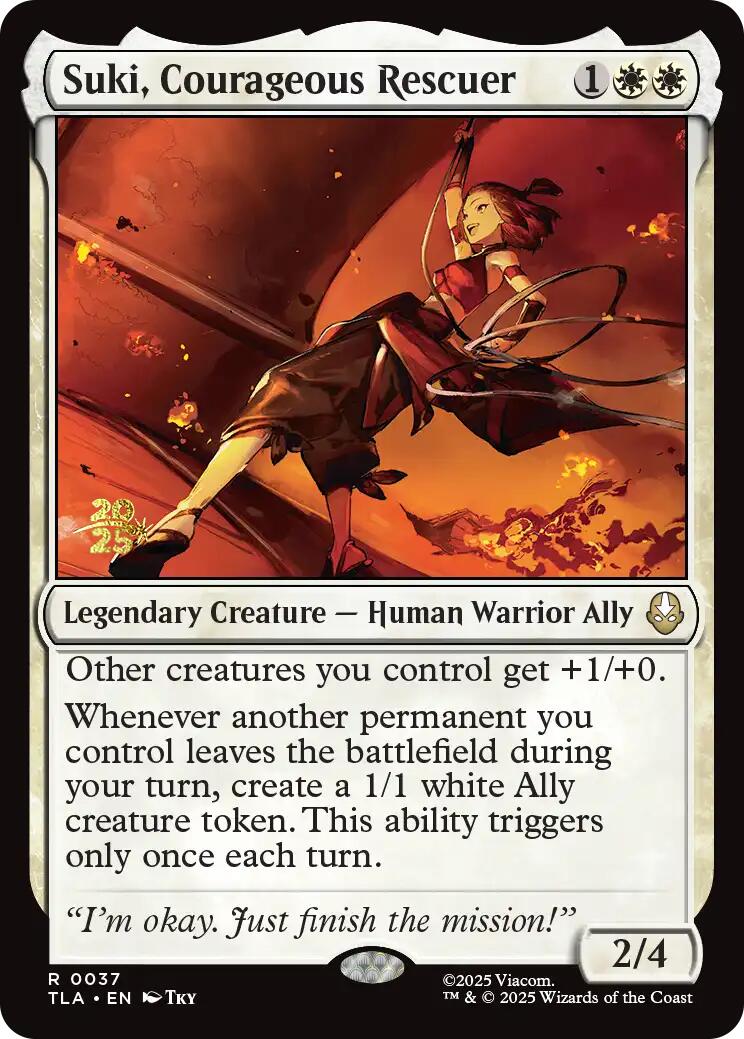 Suki, Courageous Rescuer [Avatar: The Last Airbender Prerelease Cards] | The CG Realm